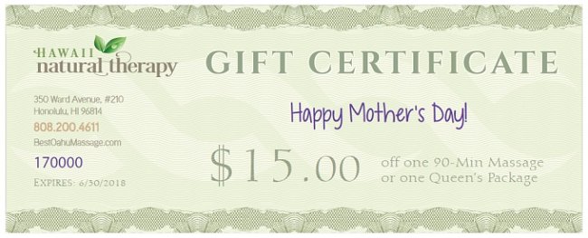 May Gift Certificate