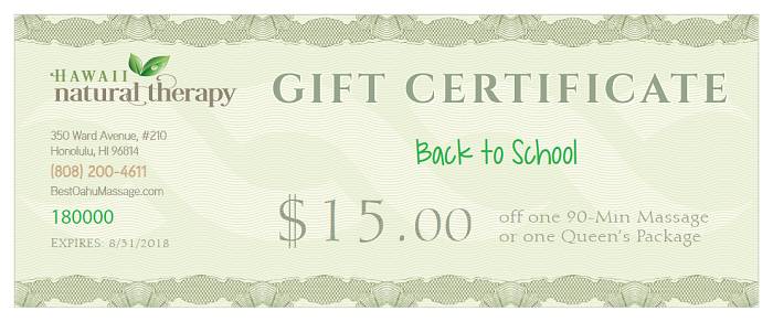 November Gift Certificate