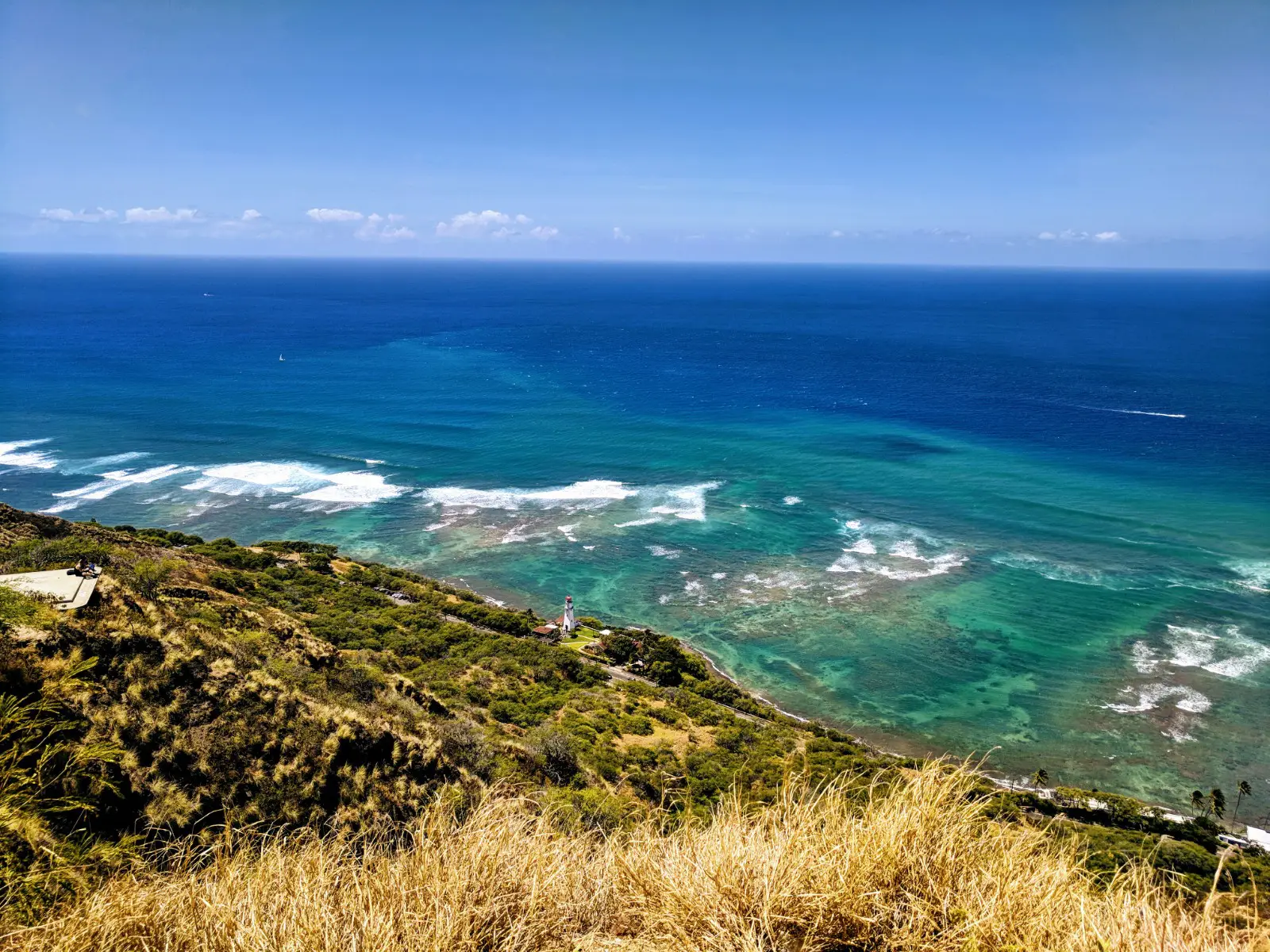 View of Diamond Head Surf on Oahu
